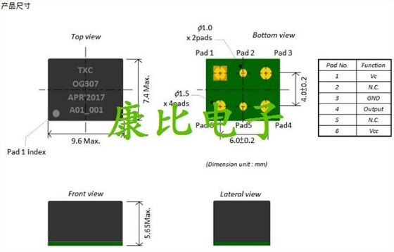 TXC晶振集團(tuán)發(fā)表微型化恒溫晶體振蕩器OG晶振系列詳解 TXC晶振集團(tuán)發(fā)表微型化恒溫晶體振蕩器OG晶振系列詳解