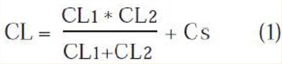 如何確定晶振負(fù)載電容值的計算方程式