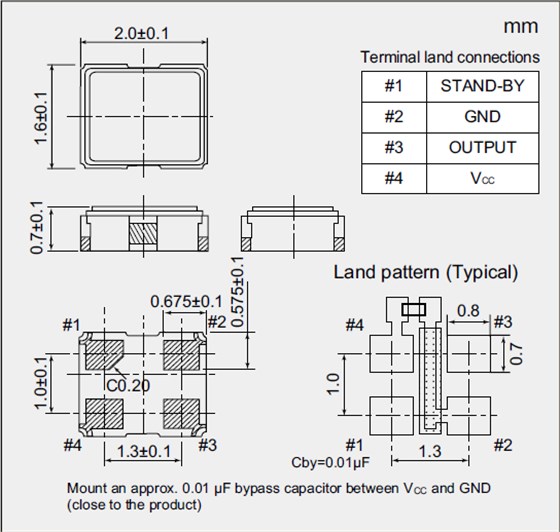 NZ2016SD晶振,超小型有源晶振,四腳晶體振蕩器 NZ2016SD晶振,超小型有源晶振,四腳晶體振蕩器