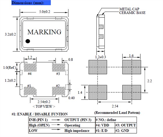 NAOH53晶振,5032貼片晶振,石英晶體振蕩器 NAOH53晶振,5032貼片晶振,石英晶體振蕩器