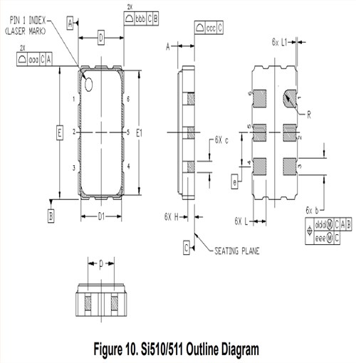 美國(guó)Silicon晶振/511BBA100M000BAG/6G室內(nèi)路由器晶振/Si511有源差分振蕩器