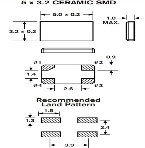 FMI石英振動(dòng)子,FMXMC3S118HFB-30.000000M-CM,FMXMC3S系列,5032mm