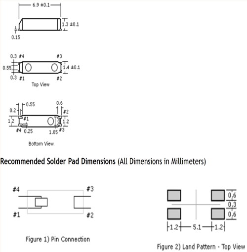 7015mm,32.768KHZ,224-000307-20,224系列音叉晶體,Oscilent無(wú)源晶振