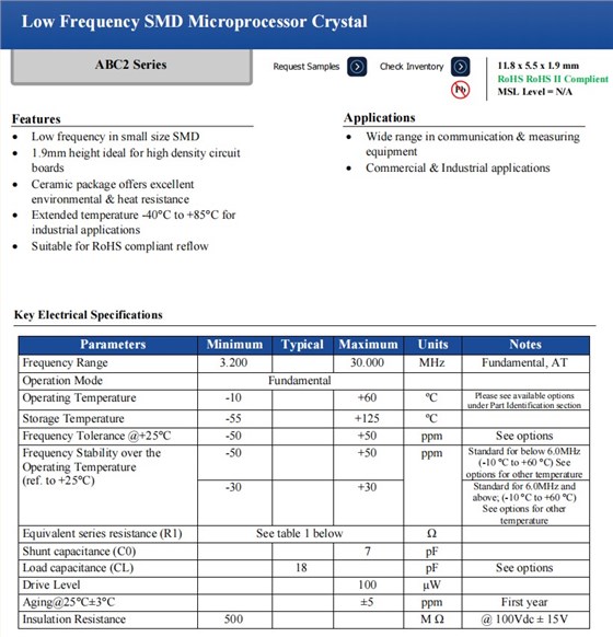 ABC2規(guī)格 ABC2規(guī)格