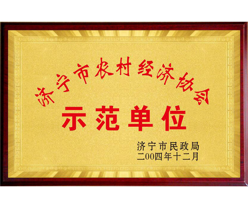 濟寧市農村經濟協會示范單位