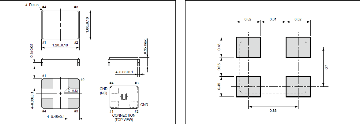 CX1210SB晶振,日產京瓷晶振,貼片晶振