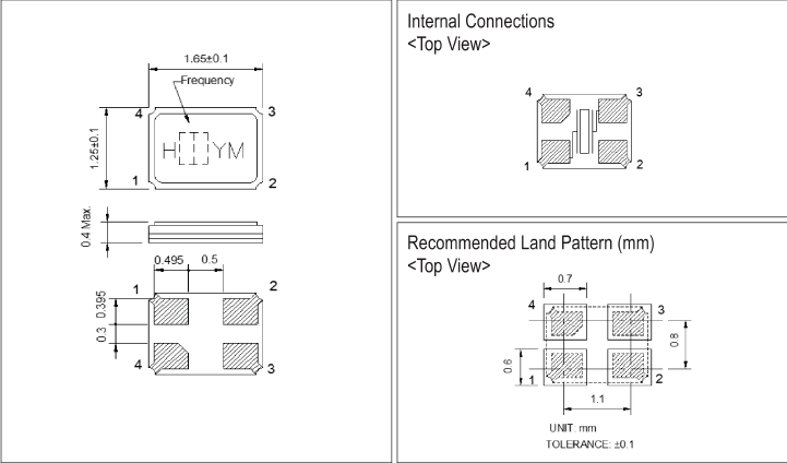 HSX111SA晶振,1612超小型貼片晶振,無(wú)源石英晶振