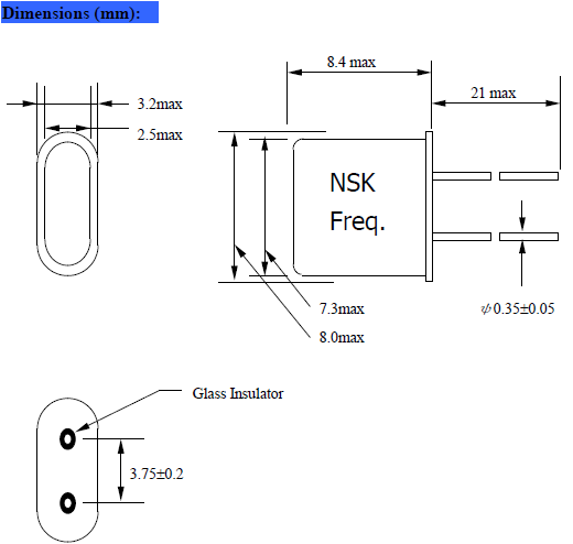 NXA UM-1晶振,NSK晶振,石英晶振