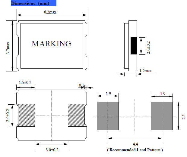 NXC-63-AP2-SEAM晶振,二腳SMD晶振,石英晶振