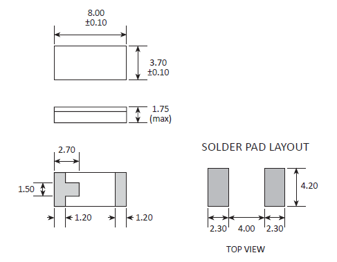 CC1F晶振,Colledge晶振,耐沖擊石英晶振