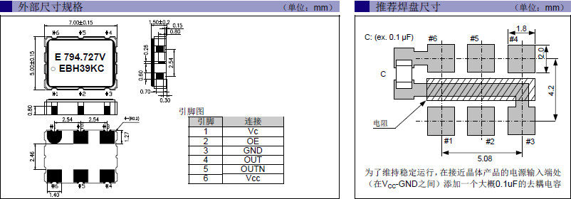 VG7050CAN晶振,VCXO晶體振蕩器,愛普生進(jìn)口晶振