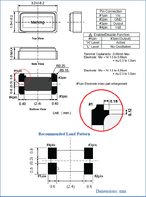 ASH7K 3215 SMD XO OSC ASH7K 3215 SMD XO OSC