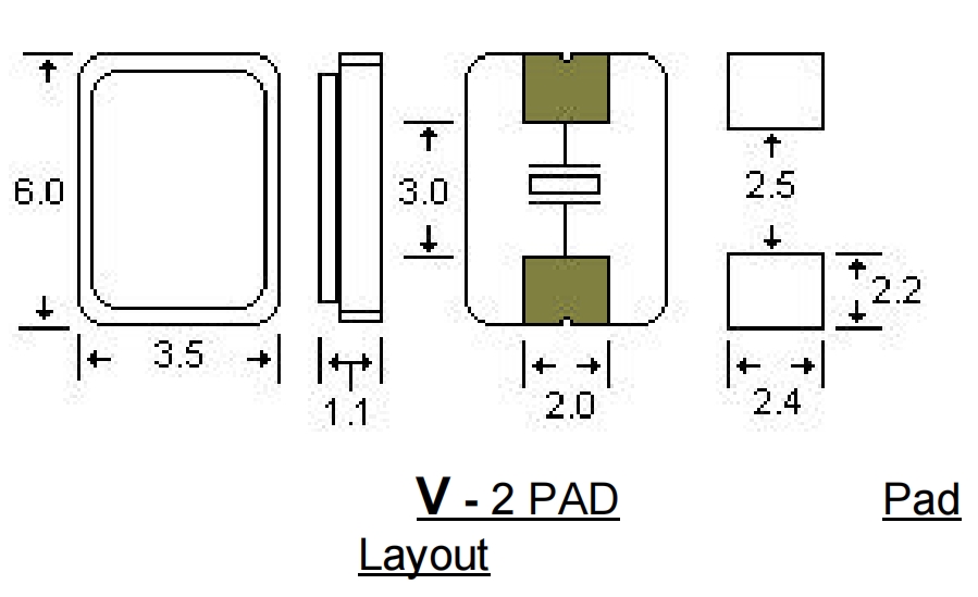 STD尋呼機(jī)晶振,6035mm,AAV27M000000FLH12H,27MHZ